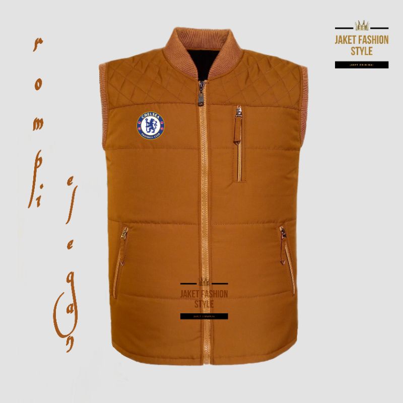 Jaket rompi pria keren elegan Chelsea terbaru / Jaket pengendara motor touring bikers outdoor pria /