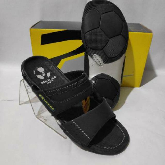  Sandal  kulit  Casual Pria  PAKALOLO  N2353 hitam Original 