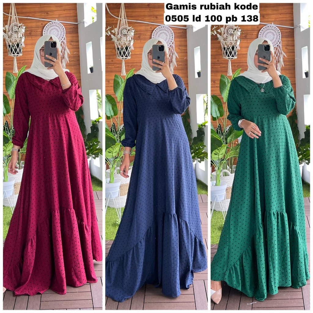 ZAYN MAXY DRESS CRINKLE RUBIAH URAGIRI PREMIUM