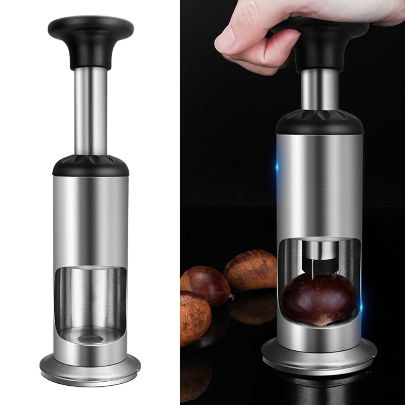 Alat Pembuka Kulit Kacang Chestnut Manual Bahan Stainless Steel Anti Slip Untuk Aksesoris Dapur