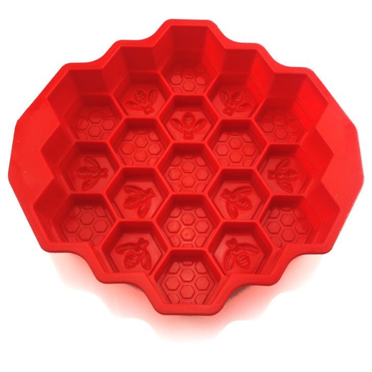 Loyang kue Silicone Honeycom lebah madu puding coklat Cake Mold Honey
