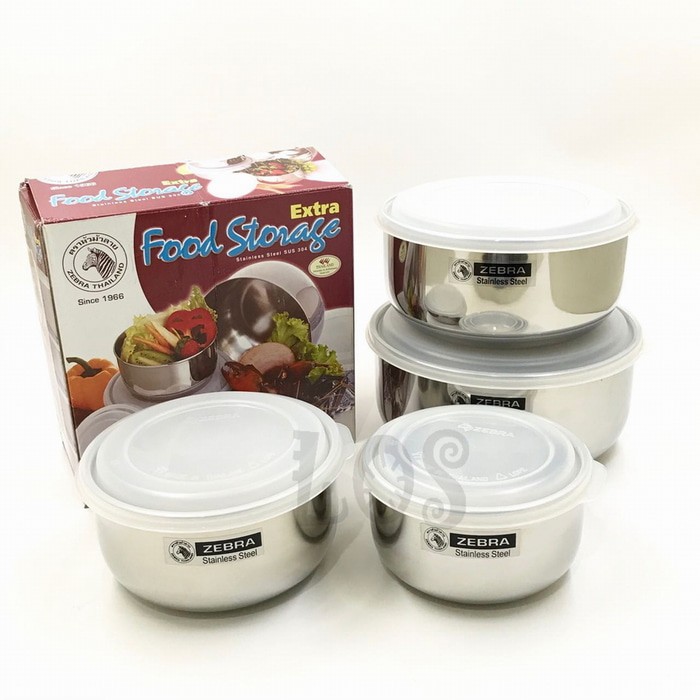 Mangkuk Stainless ZEBRA STORAGE SET 184106 (00230.00055)