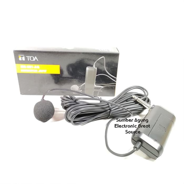 TOA Mic Jepit ZM-361-AS ZM361 Berkualitas Garansi Terpercaya Kabel Pan