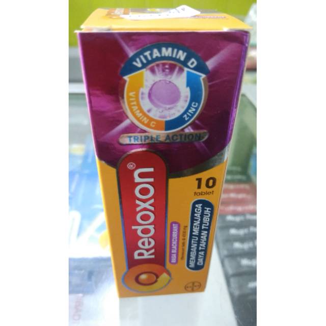 Redoxon rasa blackcurrant isi 10