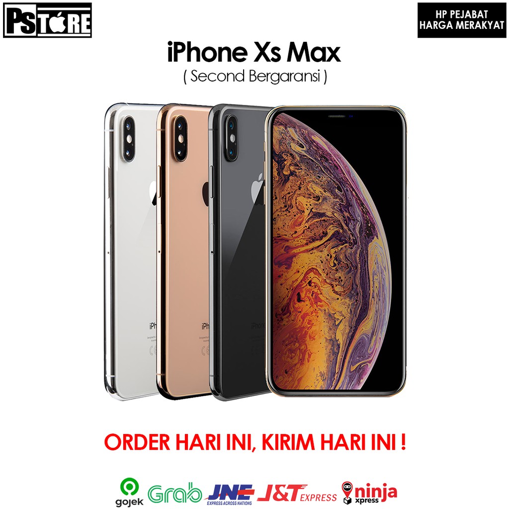 Iphone Xs Max 64gb 256gb Second Like New Bergaransi Shopee Indonesia