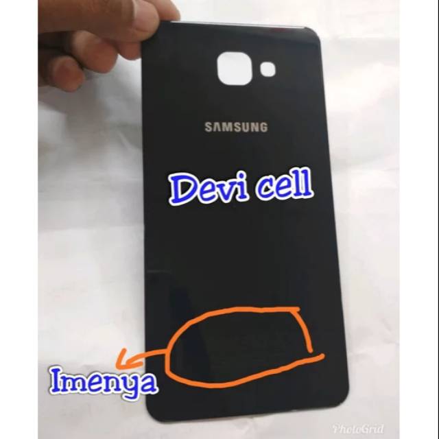BACKDOOR A9 PRO A910F CASING COVER TUTUP BATREI BELAKANG SAMSUNG A910 A9 2016 ORI.HITAM