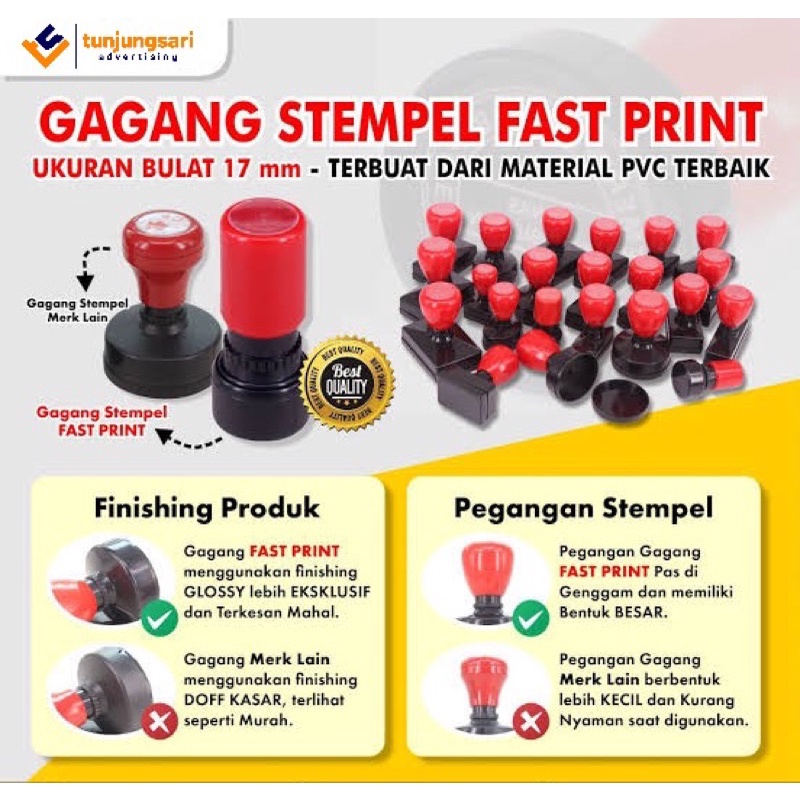 

Stempel gagang merah / Stempel Flash Murah