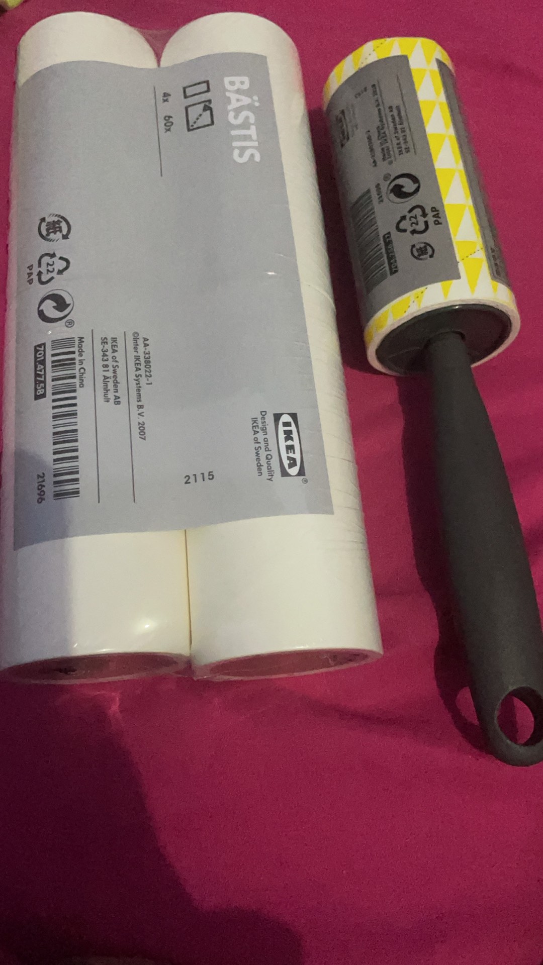 Bastis Rol Pembersih Pakaian Dari Debu Dan Bulu, Abu-abu