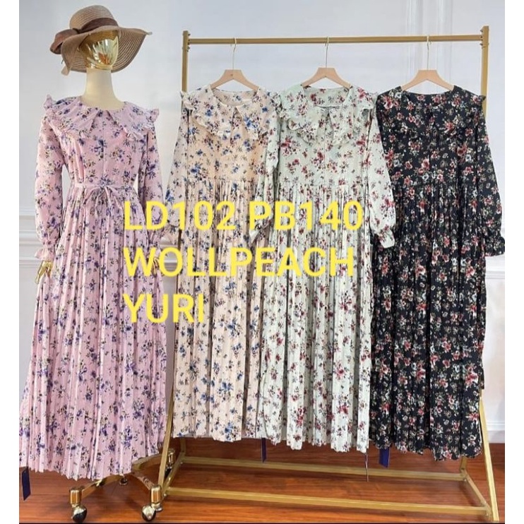 Gamis Wollpeach Plisket “ Yuri “
