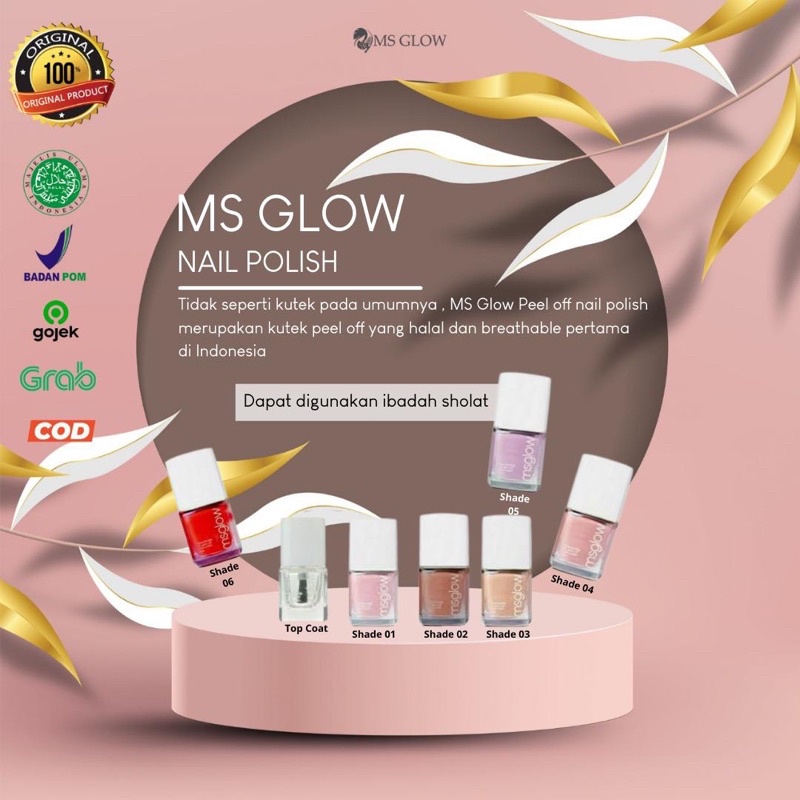 SALE Ms Glow Nail Polish ( Halal )