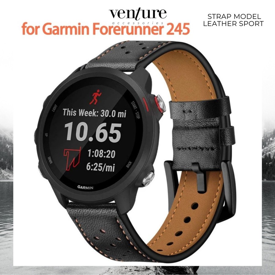 TALI JAM STRAP GARMIN FORERUNNER 245 20MM MODEL LEATHER SPORT PREMIUM