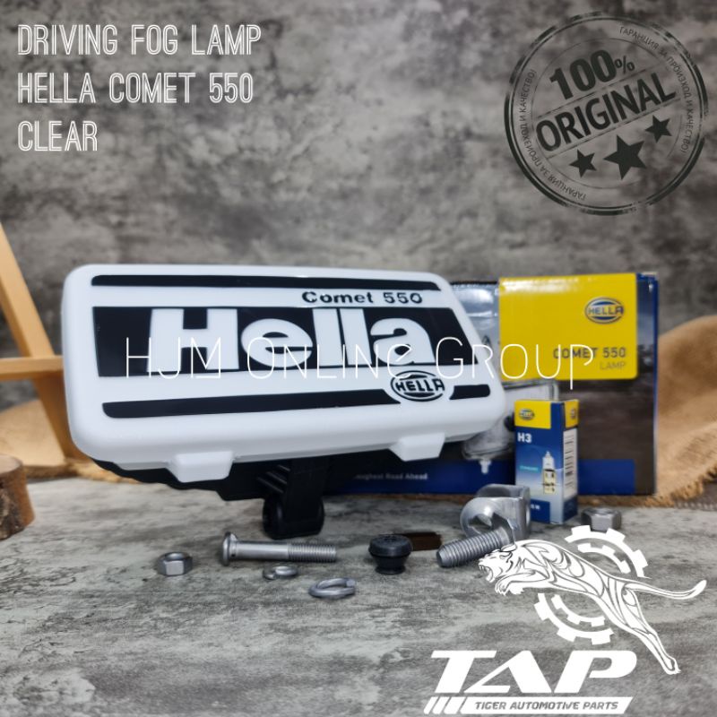 LAMPU SOROT TEMBAK KABUT HELLA FOG LAMP COMET 550 CLEAR FOG LAMP