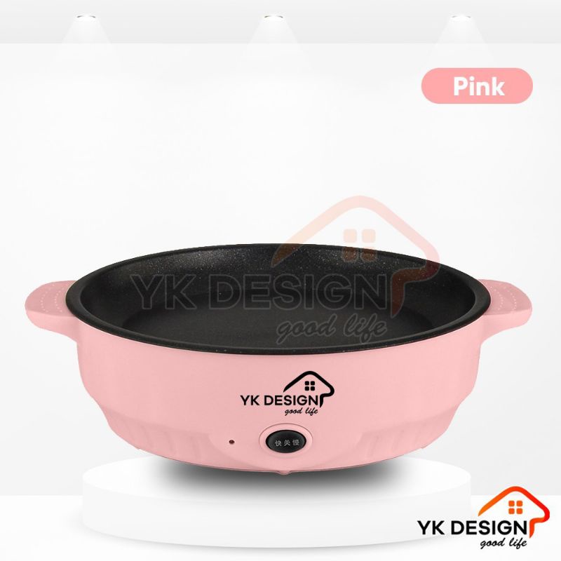 YK DESIGN YK-804 Panci Goreng Elektrik / Panci BBQ / Panci Panggang