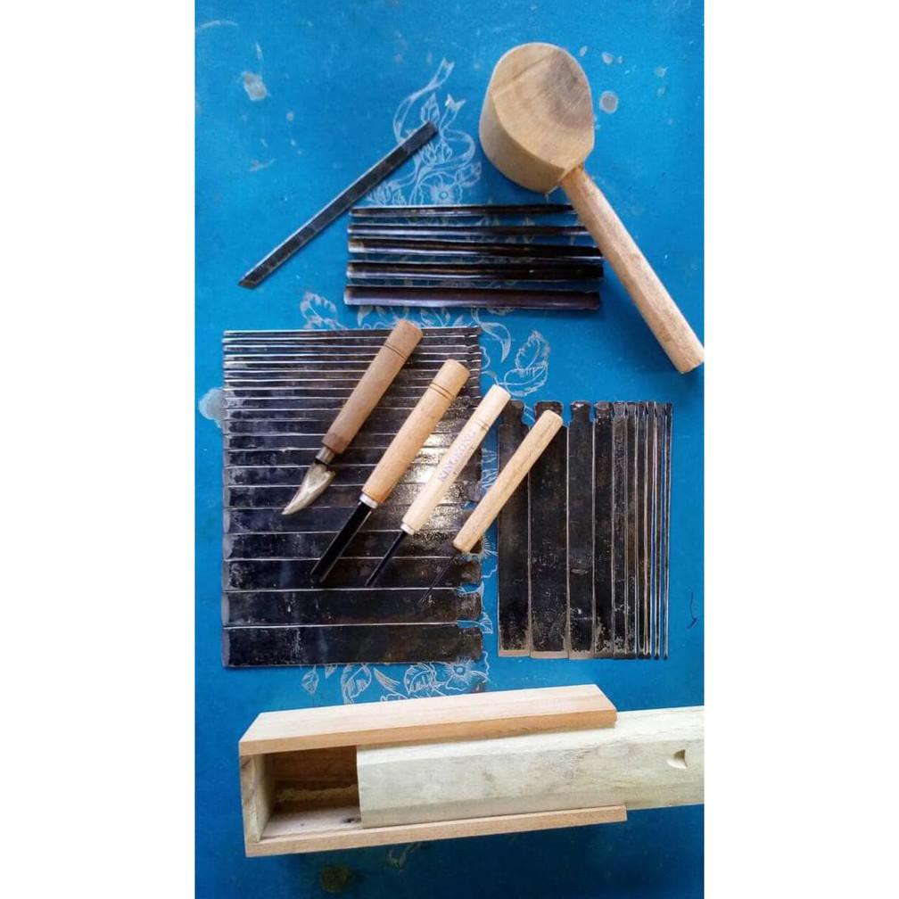 pahat ukir kayu complete plus pisau raut