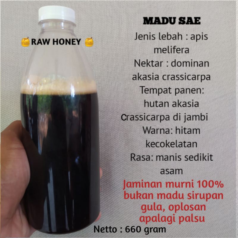 

Madu hutan asli dan murni|lebah apis melifera|660 gram|raw honey