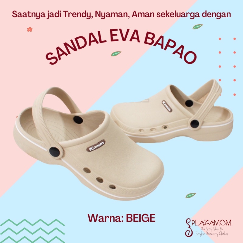 sandal EVA karet WANITA DEWASA bakpao bapao imut baim kodok kembaran couple slop selop sendal slippers ringan nyaman anti slip awet kualitas premium untuk outdoor indoor