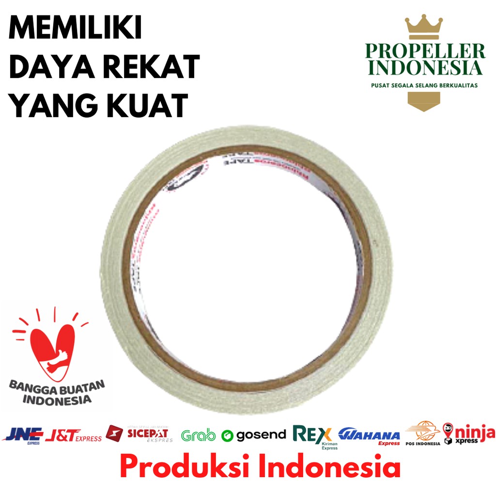 Double Tape Putih RHINOCEROS Tape 12mm x 10m