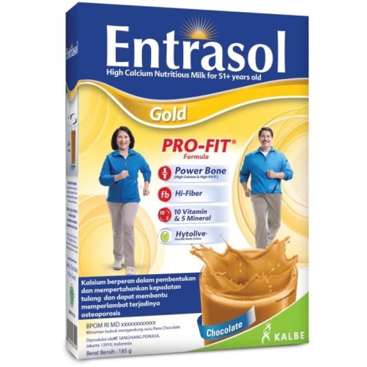 Entrasol Gold Vanila &amp; Coklat 600 gram