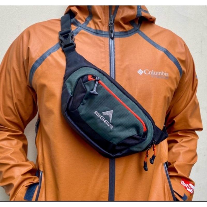 Tas Pinggang Waistbag Eiger89 Medium 2F ~ Hitam 2L