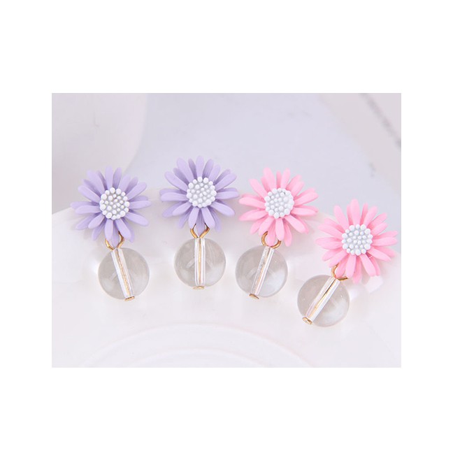LRC Anting Tusuk Fashion Chrysanthemum Earring A58447