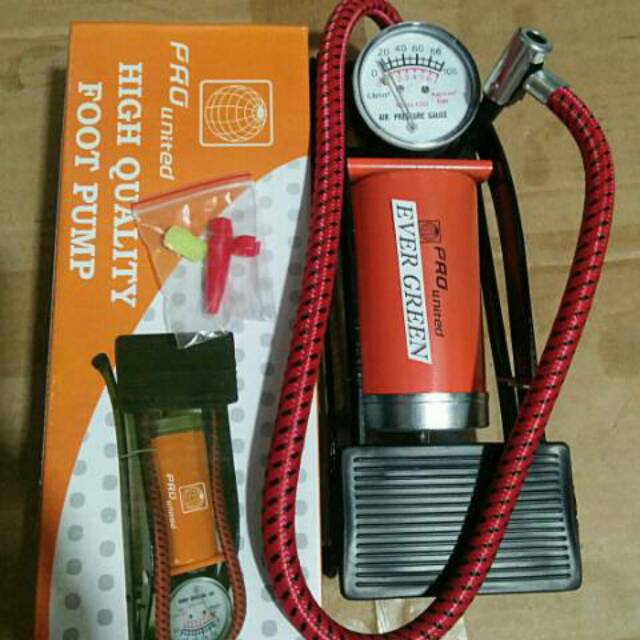 POMPA BAN INJAK Pompa Kaki Foot Pump untuk Pompa Ban Mobil Motor Sepeda