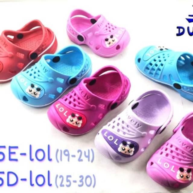 Sandal anak perempuan Dulux lol