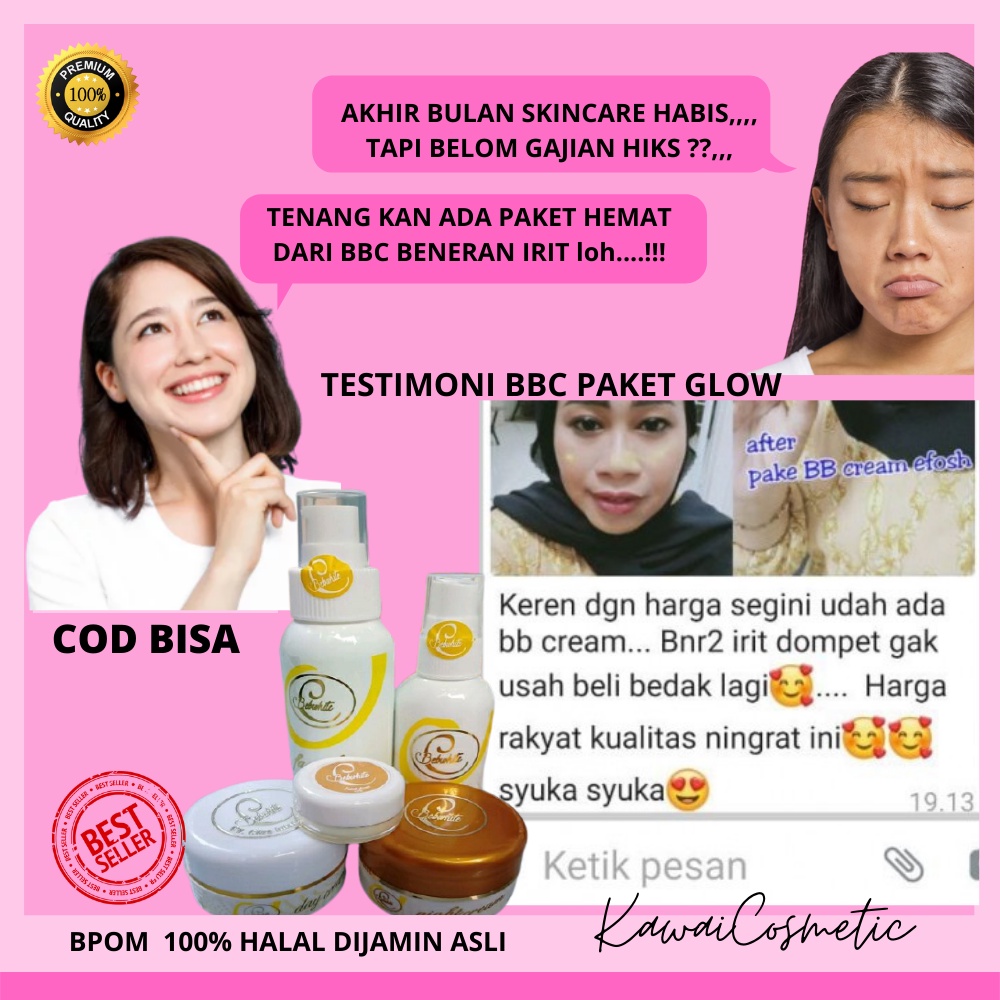 BEBWHITE C SKINCARE ORIGINAL BBC GLOW SERI / ACNE SERI SKINCARE BPOM SKIN CARE DISTRIBUTOR RESMI SR7