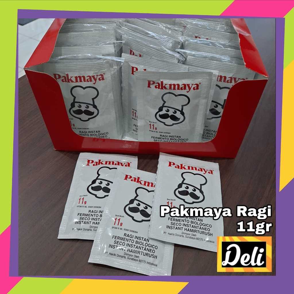 

Pakmaya Bubuk Ragi Kering Sachet 11gr