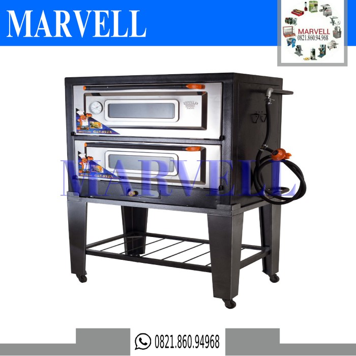 Black Oven Zeppelin 2 Deck 90cm ORIGINAL Oven Gas Usaha Rumah Restoran