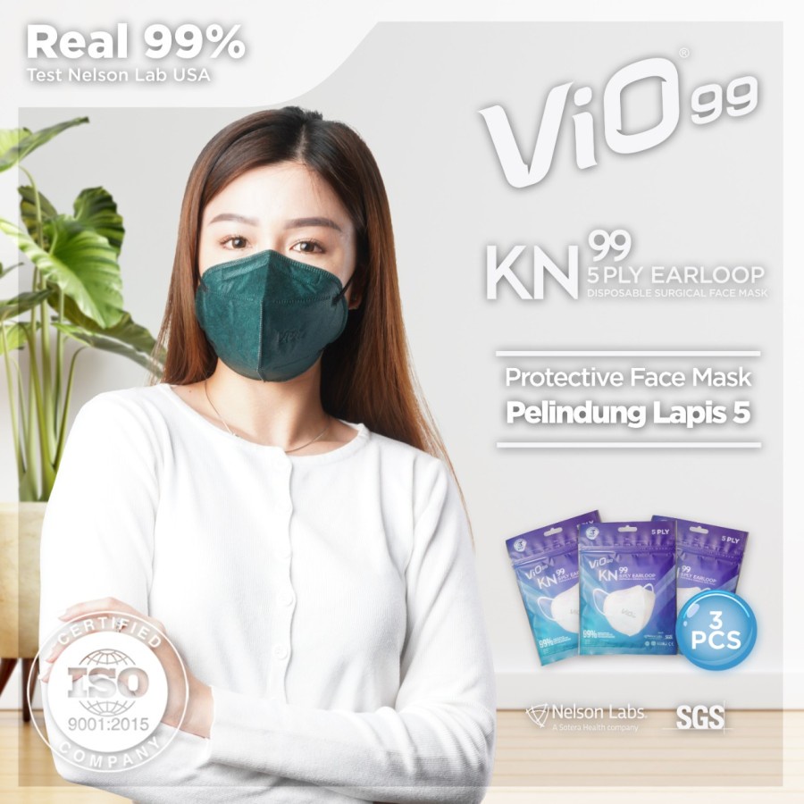 Vio KN Mask Vio99 Masker Medis Perpack Isi 3pcs
