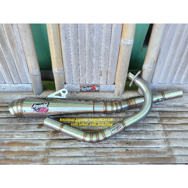 Knalpot model jigsaw kompetisi begundal cb original