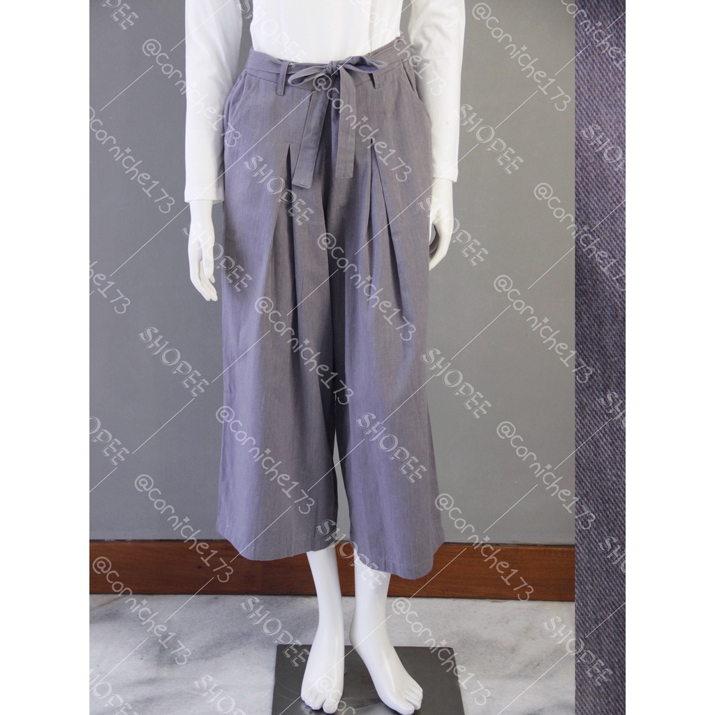 Corniche Flare Pants Grey - TH90169