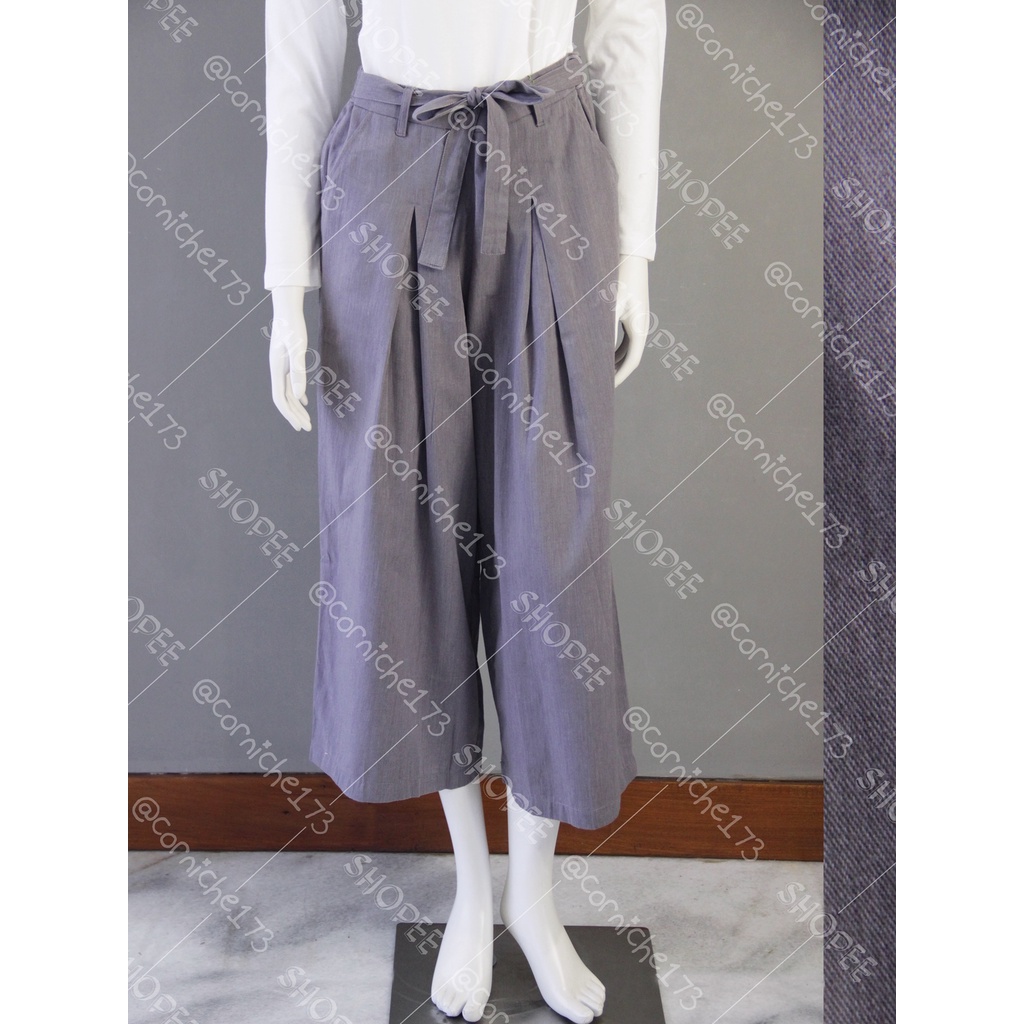 Corniche Flare Pants Grey - TH90169