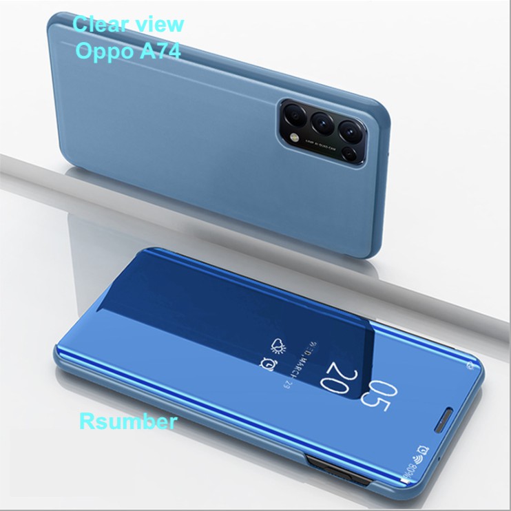 OPPO A74 4G FLIP CASE CLEAR VIEW STANDING