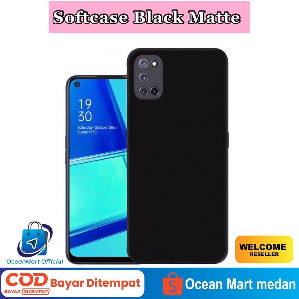 Soft Case Jedel Black Matte Xiaomi Redmi Note 6 7A 8A 9 Pro Silicone Slim Back Cover OCEANMART Ocean Mart Murah Grosir