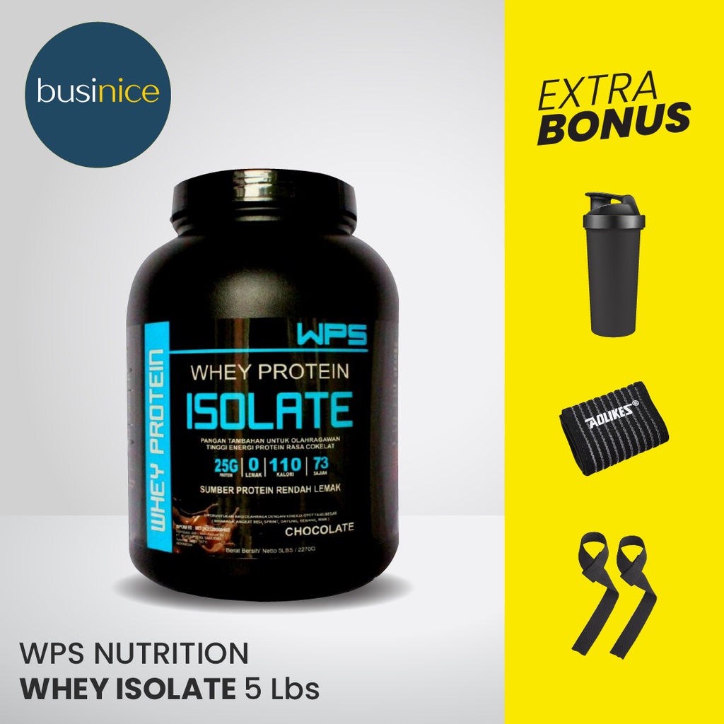 WPS Whey Isolate 5Lbs 64 Servings Whey Protein Isolate BPOM Chocolate