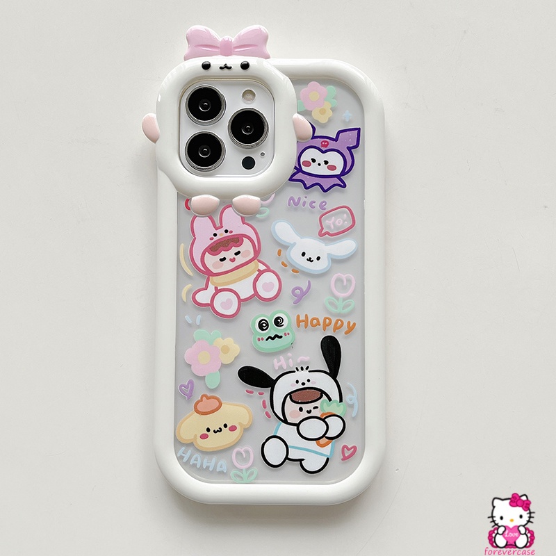 Case Desain Grafitti Kulomi Rabbit Kitty Untuk OPPO A15s A7 A5S A12 A3S A12E A53 A74 A95 A16K A16E A52 A92 A96 A76 Reno 5F 416 A16 A A5N A5S A57 A16 A16K A51 A5S A