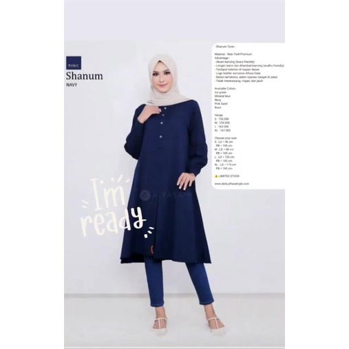 Shanum Tunik Navy Alfasa