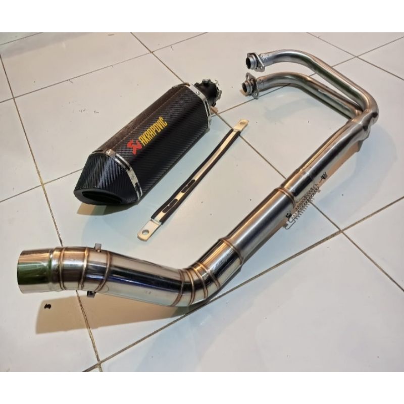 Knalpot akrapovic layang karbon Ninja fi, Ninja karbon, Z250, R25