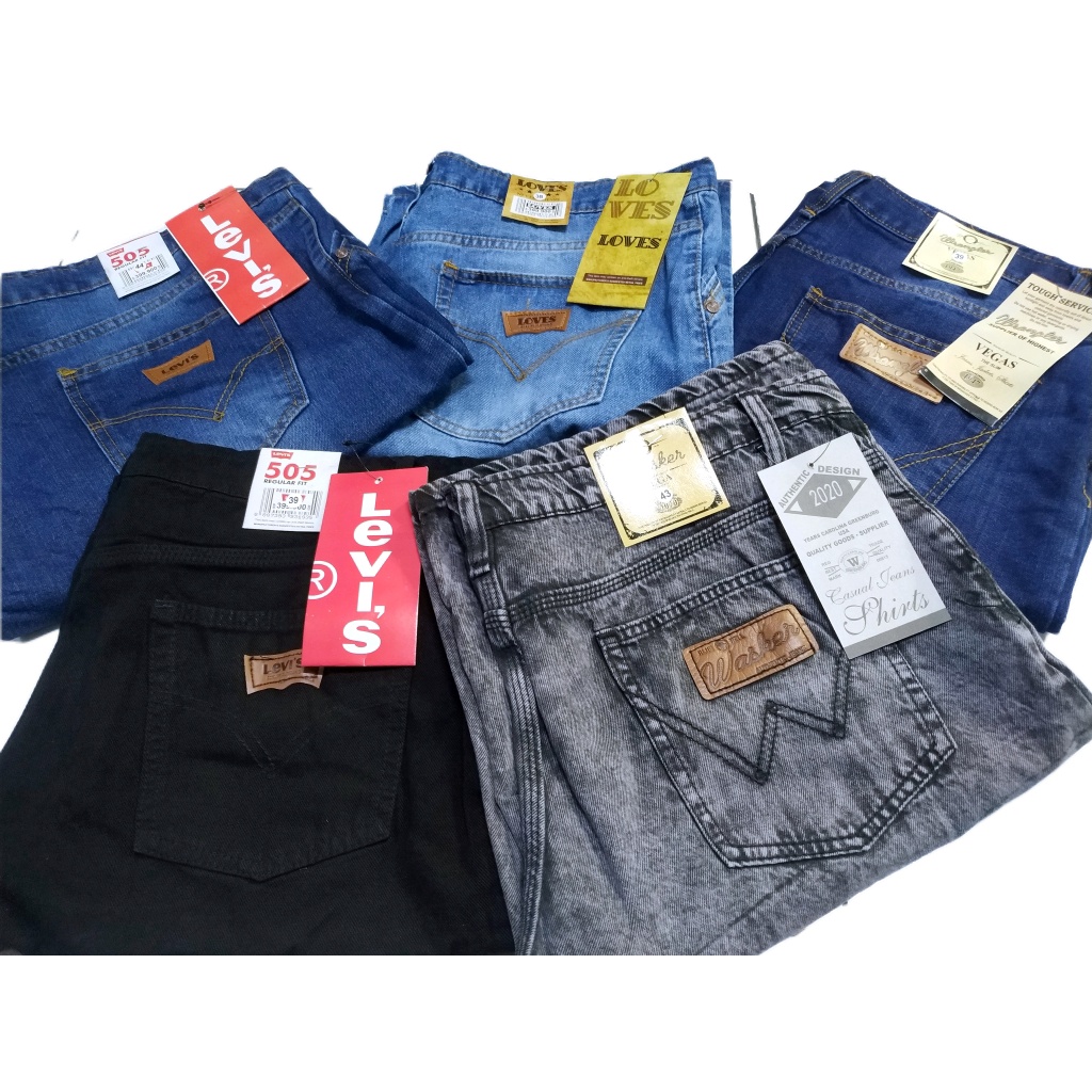 BIG SIZE / JUMBO 27-44 Celana Pendek Jeans Borju Non Stretch Regulerfit