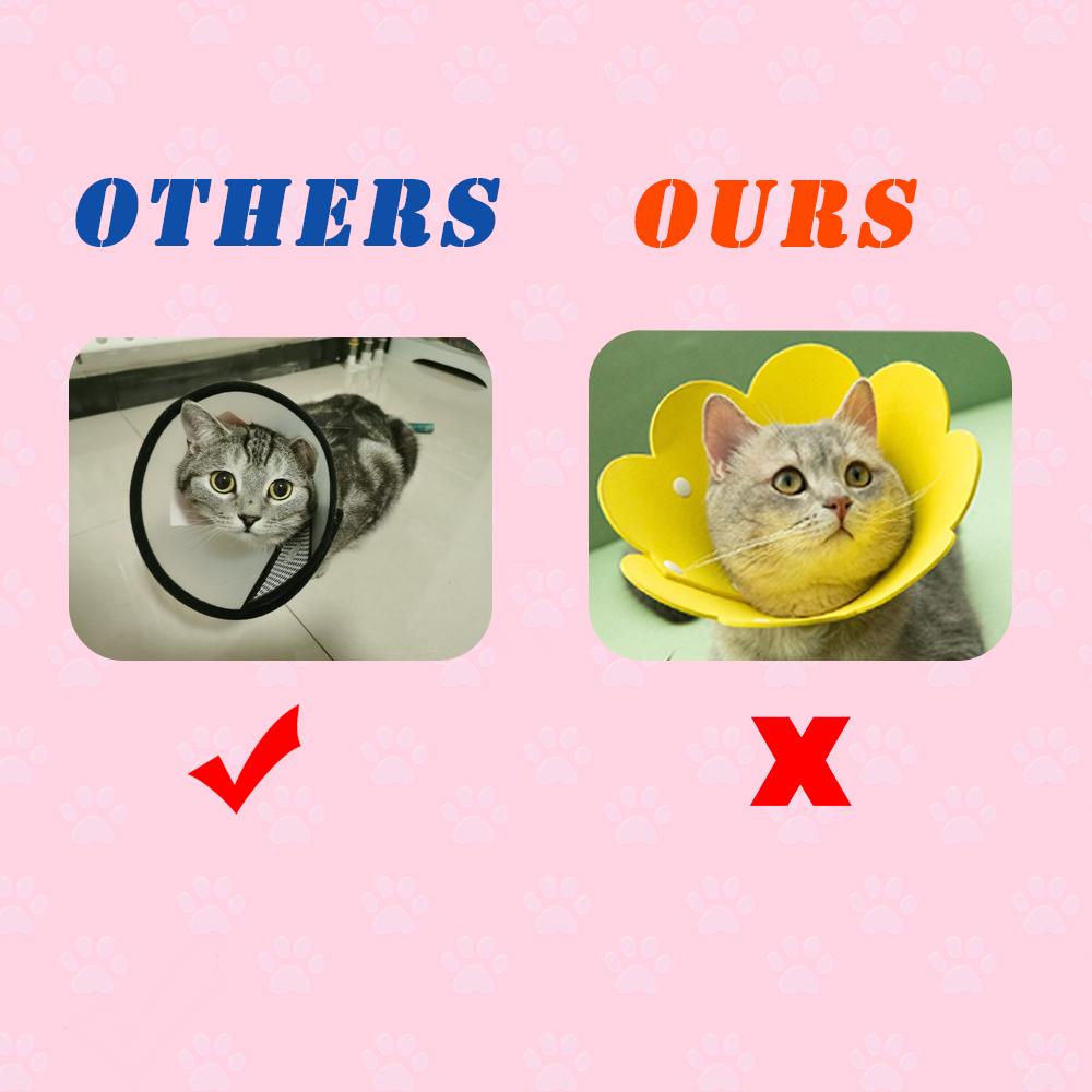 Solighter Cat Recovery Collar Home Adjustable Elizabethan Collars Cat Cones Setelah Operasi