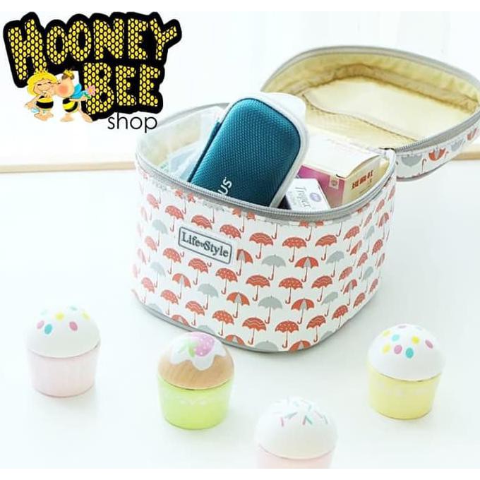 Japan Quality - Tas Make Up Kosmetik Miniso Import Tabung Bag |ORIGINAL KUALITAS |HOTLIST | TERBARU