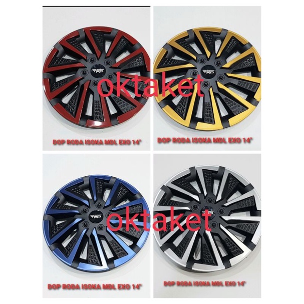 Dop velg ring 13 &amp; 14 model EXO TRD mobil Universal  Avanza Xenia Etios Sirion Kijang  Brio hrv brv  Calya Sigra Panther Carry Luxio Wheeldop