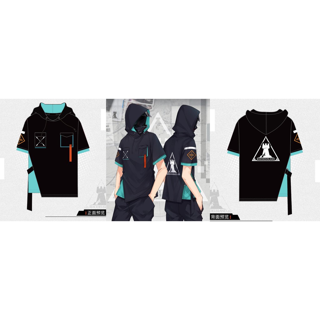 Doctor Arknights Hooded Shirt Amiya Arknight Cosplay Game Baju Jepang Anime Hobi Cowok Waifu