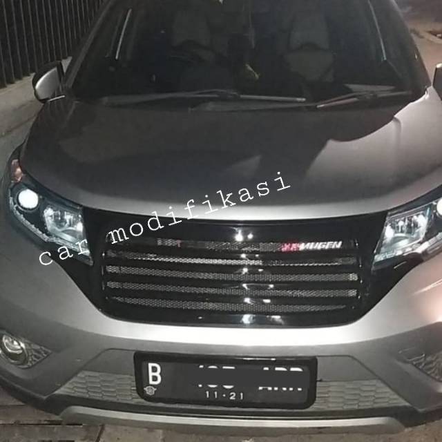 Grill BRV Hitam Glossy emblem mugen model elegant Grill Honda brv