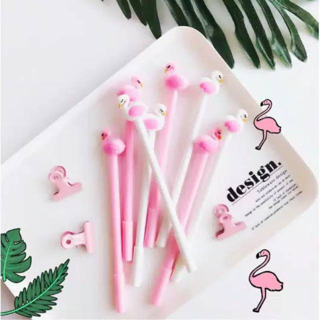 

Pulpen karakter flamingo