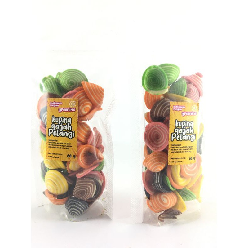 

Camilan Snack Camilan Makanan Ringan Kuping Gajah Warna Warni Enak Empuk 60 Gram Murah