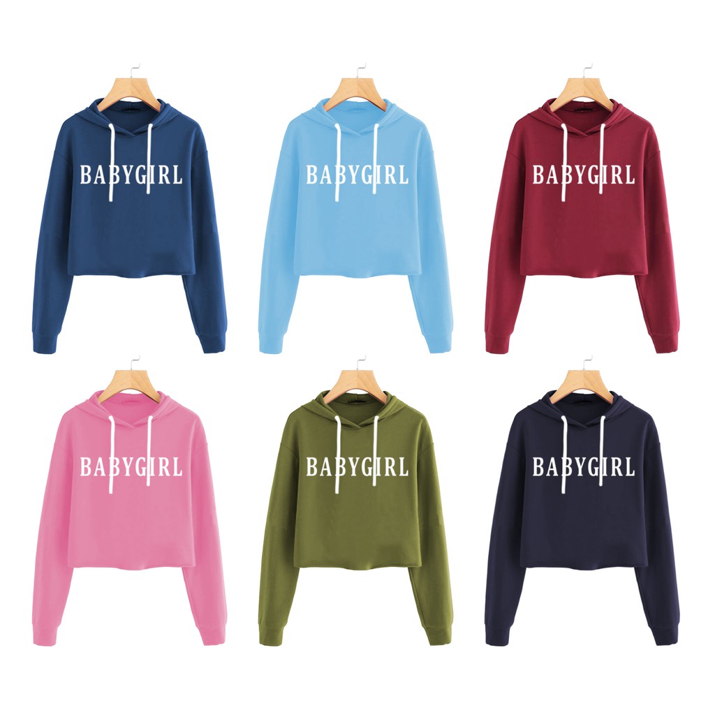 Bess - Sweater Hoodie Crop Murah / Sweater Crop BABYGIRL