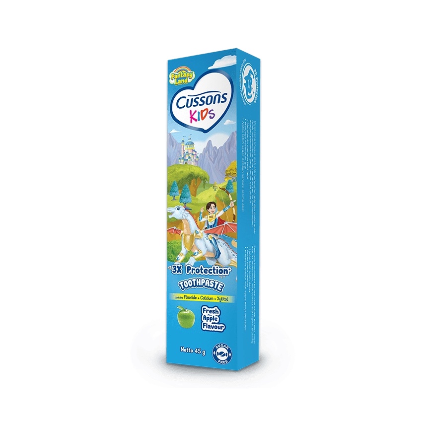 Cussons Kids Toothpaste Dragon Fresh Apple Pasta Gigi Anak 45gr