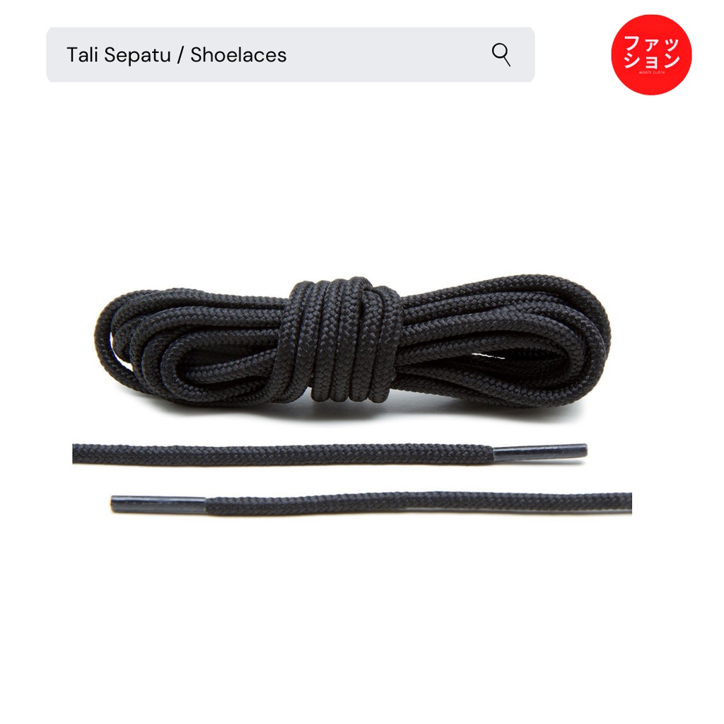 Tali Sepatu Bulat - Shoelaces - Tali Hoodie - Aksesoris Sepatu